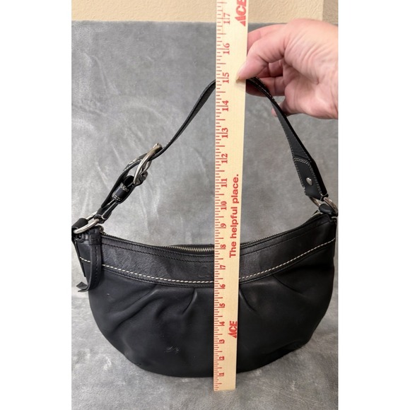 Coach Vintage Soho Hobo Black Leather Bag J0982-F13730 Shoulder Purse - Picture 10 of 14